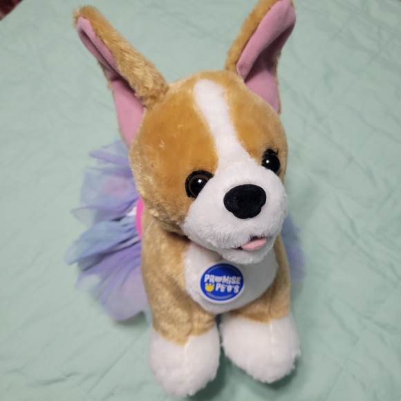 Corgi Promise Pets with Dog Collar and tutu Build A Bear - Picture 1 of 4